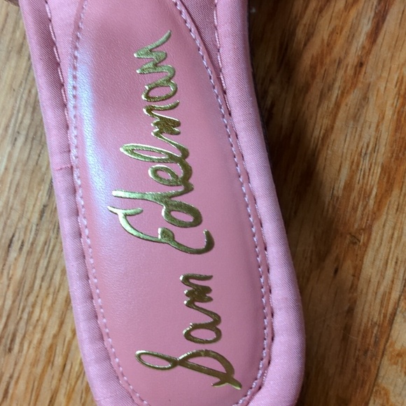 Sam Edelman Bay Ray Embellished Slide Sandal in Pink Size 6.5 - Picture 6 of 9